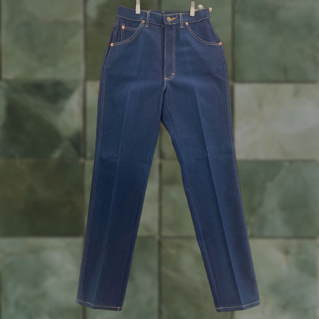 Lee VINTAGE Lee Jeans Womens 12 Short Mom Fit High Rise 28X30 USA Made Denim Blue Jeans | Lee | Vintage 80s Women's 12 Short High Rise Jeans Size 34" / US 12 / IT 48 - 1 Thumbnail