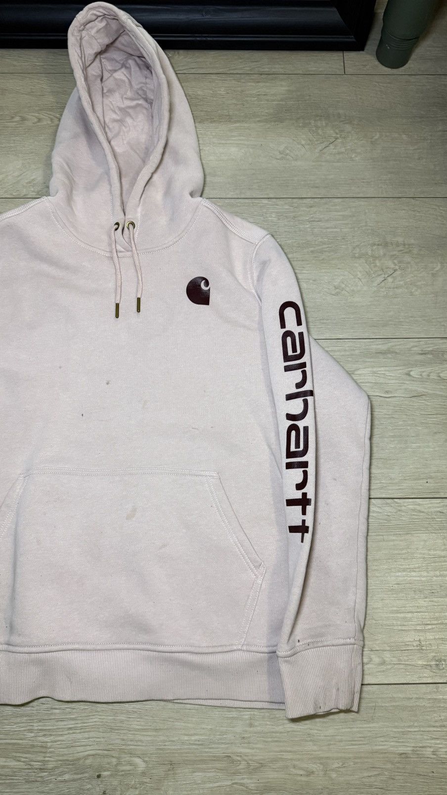 Carhartt Vintage / Y2K Lavender Carhartt Spell Out Hoodie Size XL / US 12-14 / IT 48-50 - 3 Thumbnail