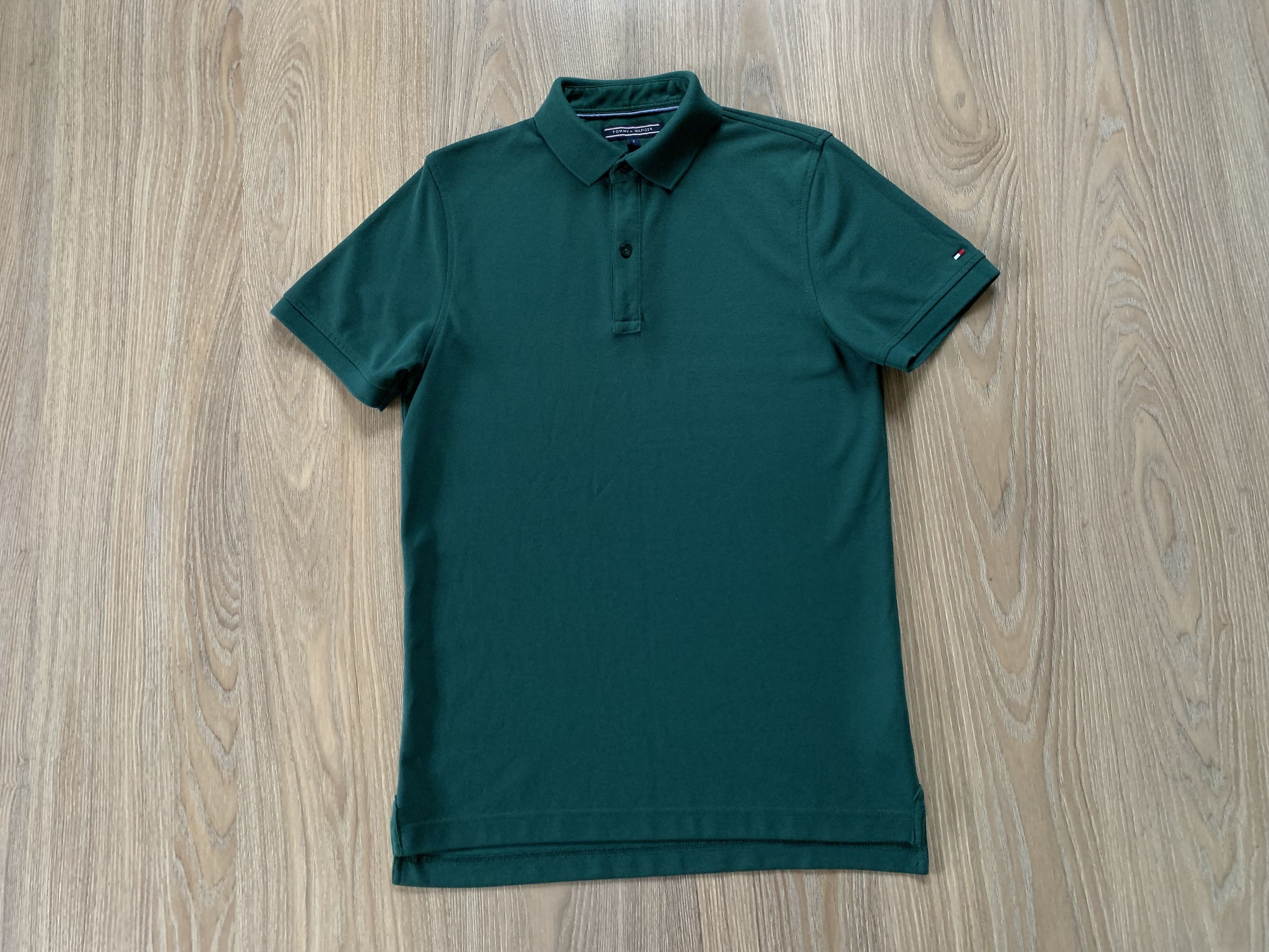 Tommy Hilfiger Tommy Hilfiger Slim Fit Green Polo Size US S / EU 44-46 / 1 - 2 Thumbnail
