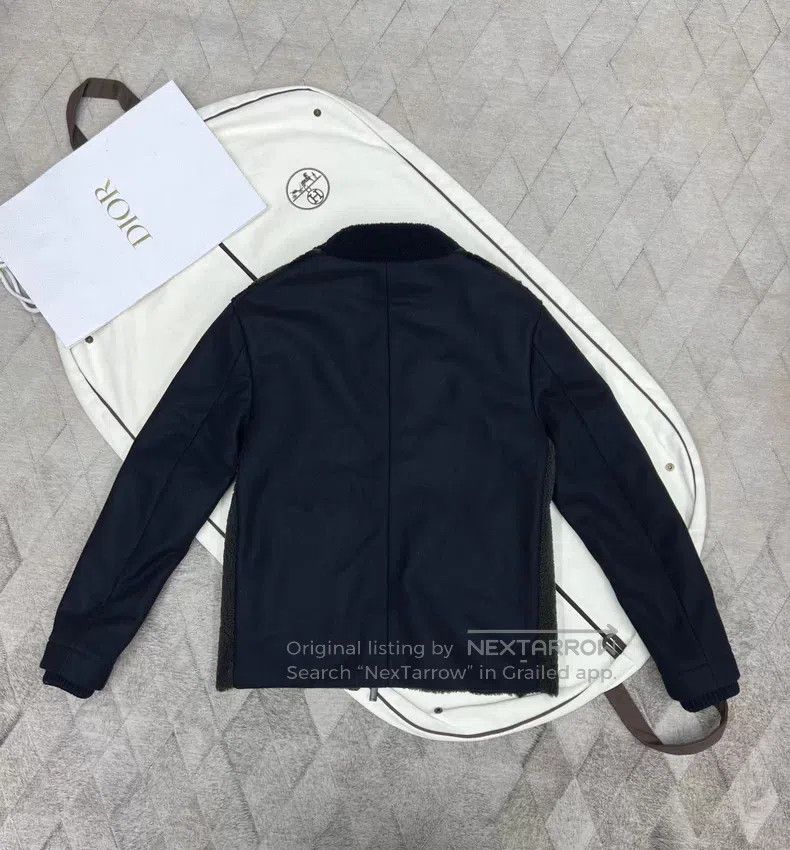 Fendi Fendi Fur Trimmed Bomber Jacket, Sheepskin, Cashmere Blend Size US M / EU 48-50 / 2 - 7 Thumbnail