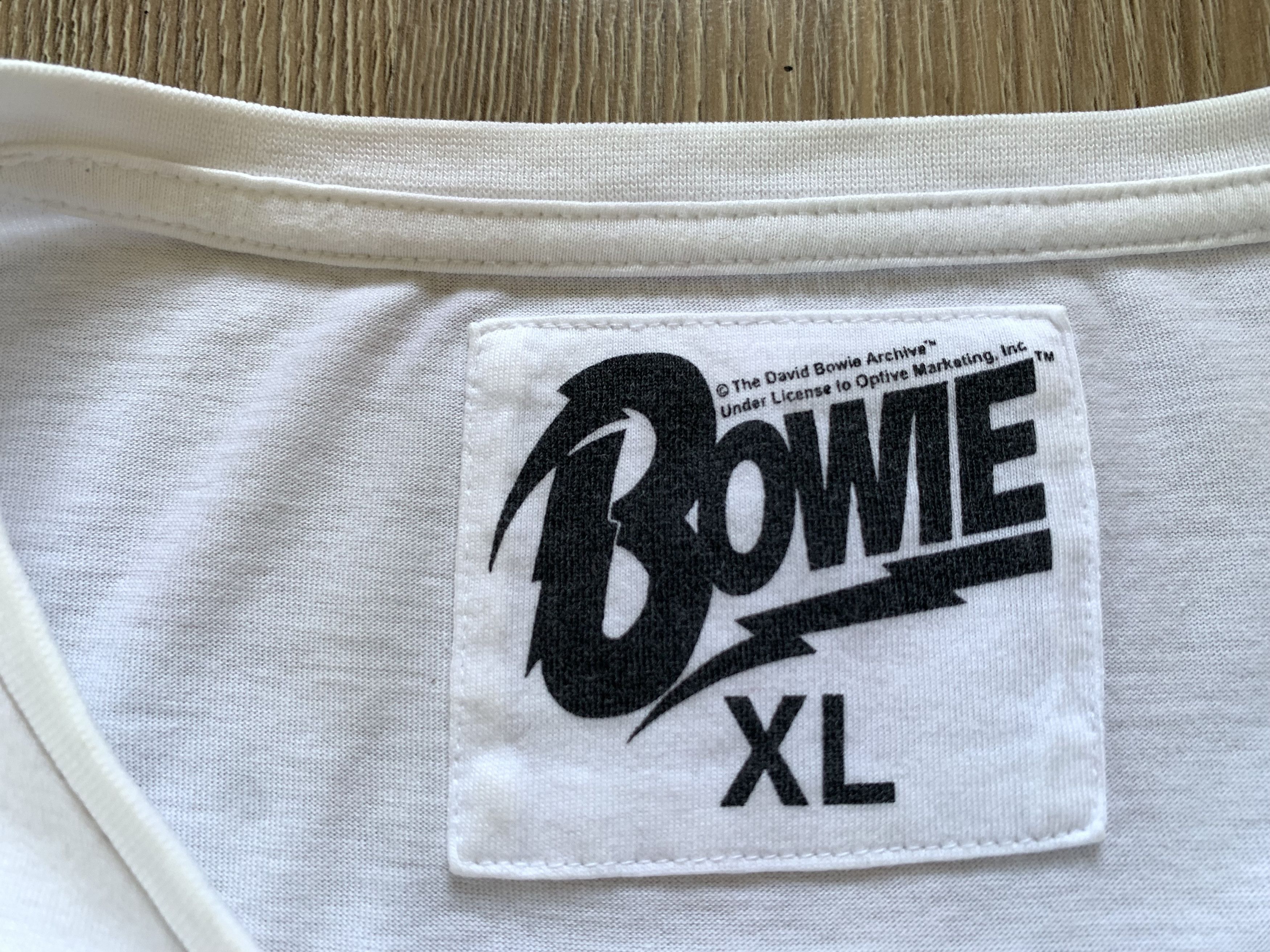 Band Tees × Vintage David Bowie Printed White T-Shirt Size US XL / EU 56 / 4 - 7 Thumbnail