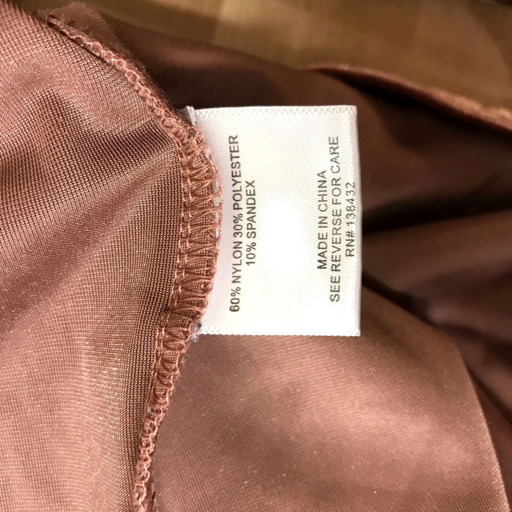 Vintage ModCloth Shirt Top Womens L Mauve Long Sleeve Round Neck Velour Brown Size L / US 10 / IT 46 - 8 Thumbnail