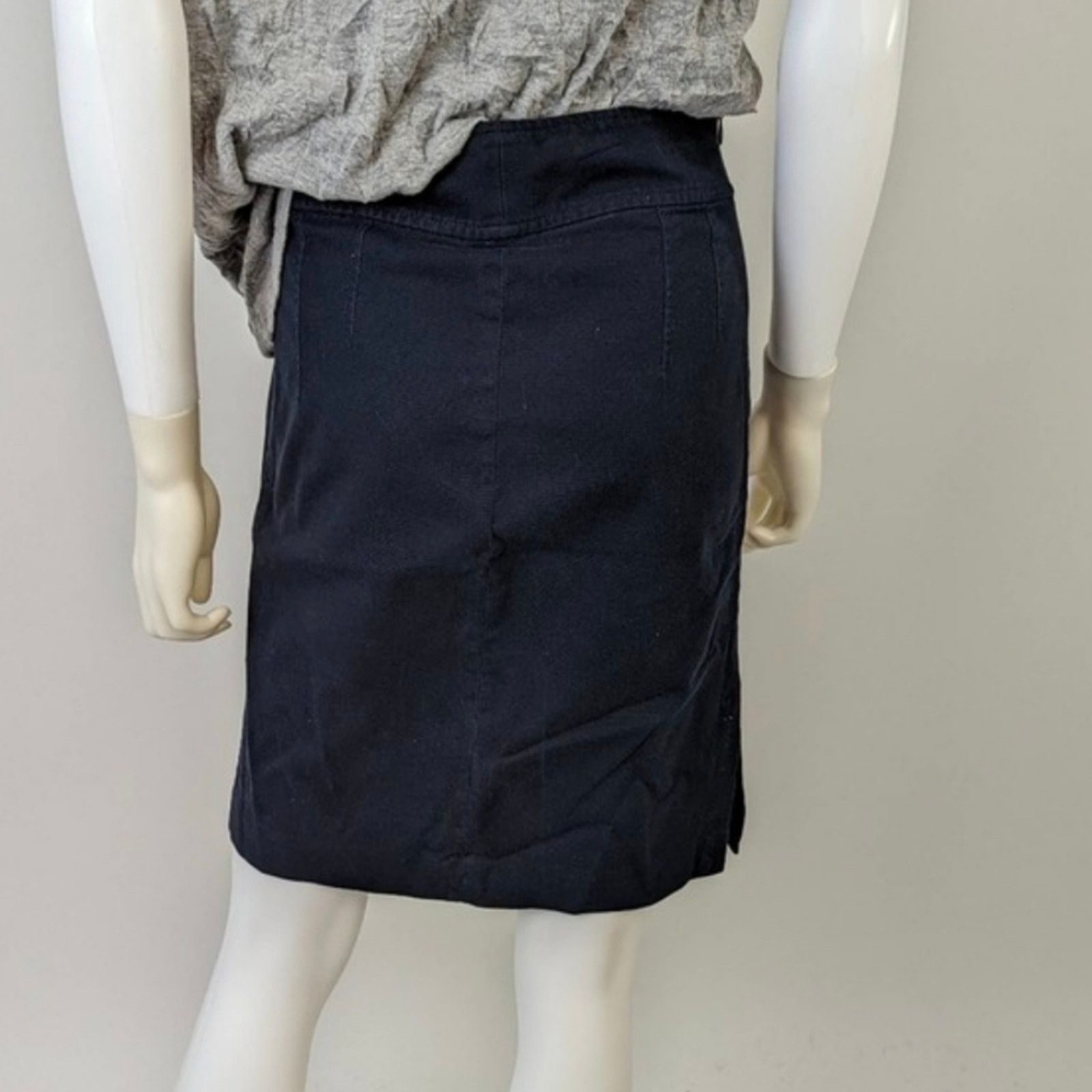 Banana Republic Banana Republic Canvas Blue Pencil Skirt / 2 Size 26" / US 2 / IT 38 - 4 Thumbnail
