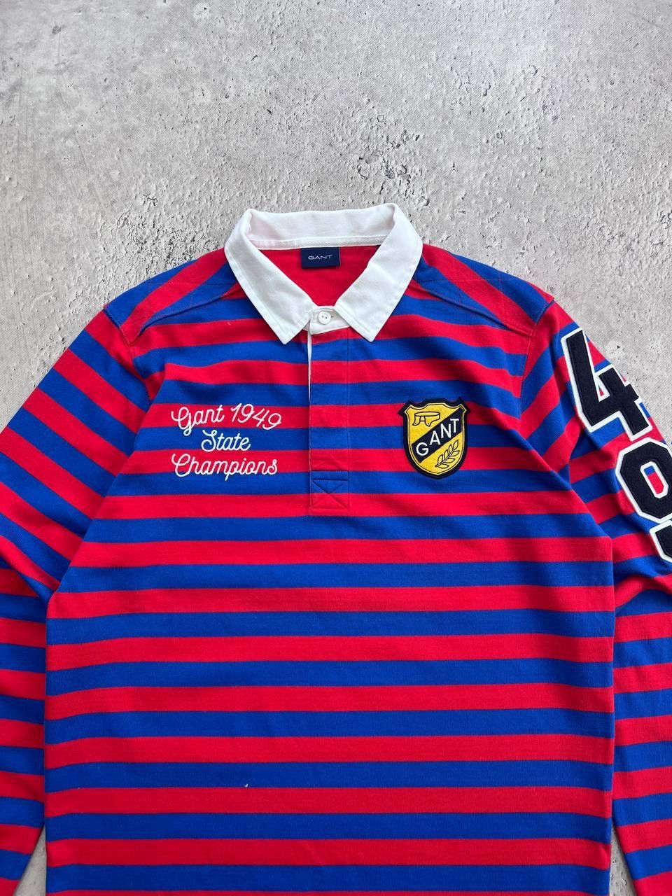 Gant × Vintage Vintage Gant Rugby Long Sleeve Polo Shirt Size US XL / EU 56 / 4 - 3 Thumbnail