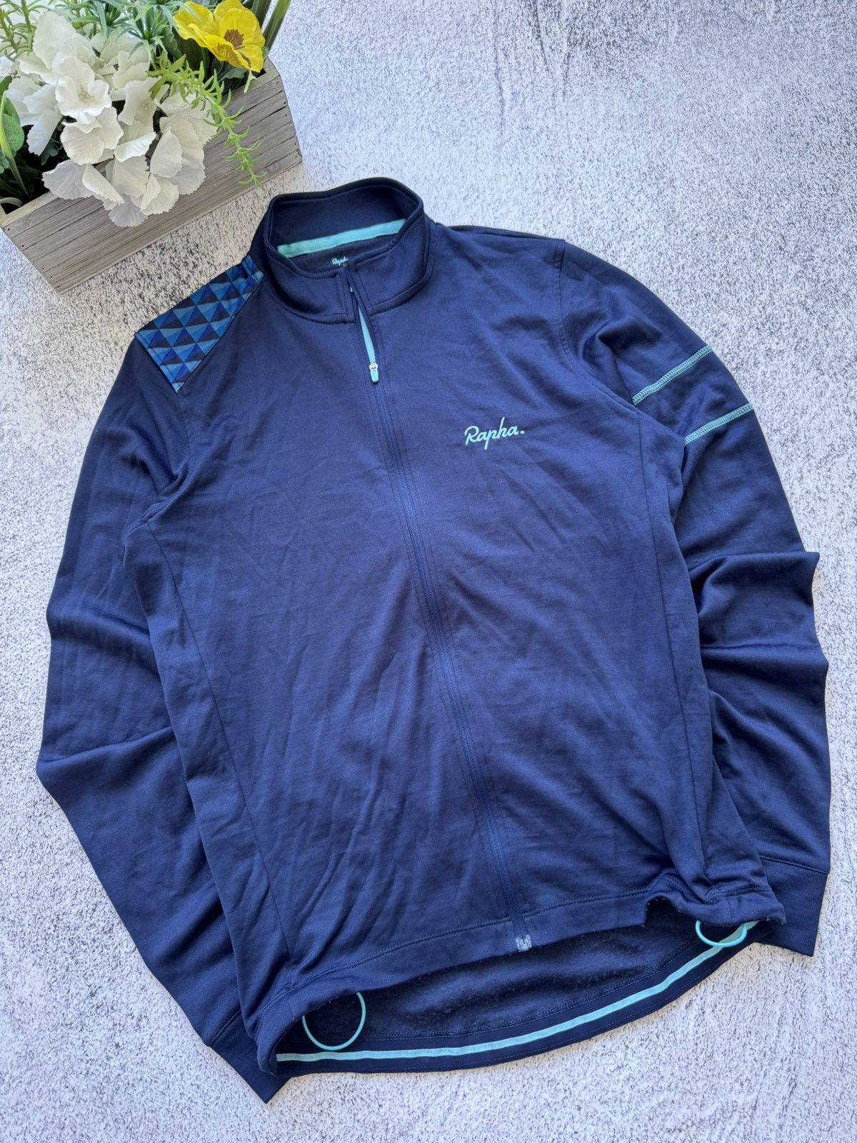 Rapha NAVY RAPHA LONG SLEEVE CLASSIC SUPER CROSS CYCLING JERSEY Size US L / EU 52-54 / 3 - 2 Thumbnail
