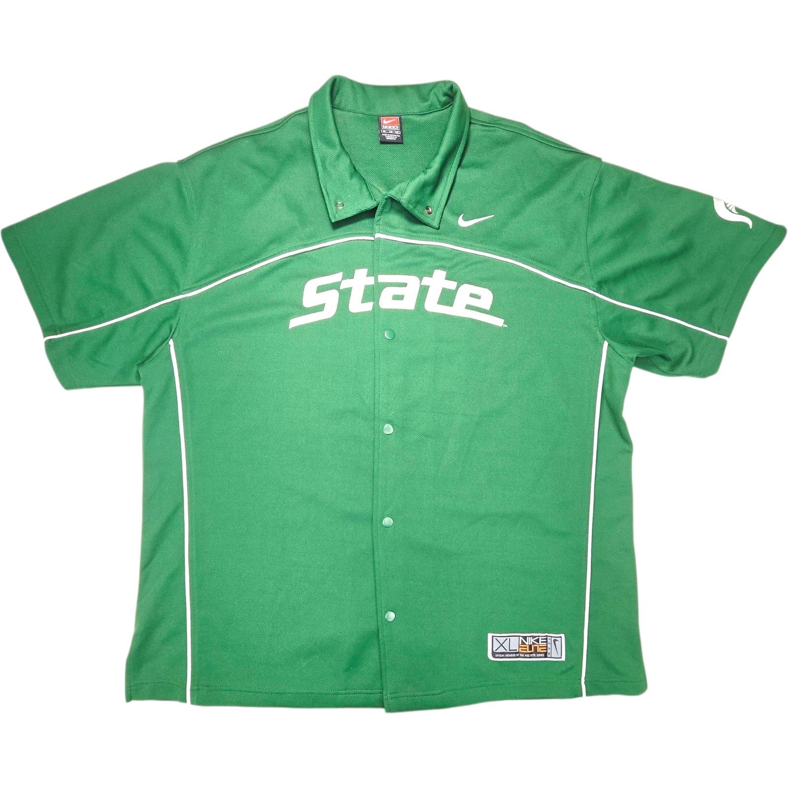 Nike XL Nike Michigan State Spartans Shooting Warm Up Shirt Mens Size US XL / EU 56 / 4 - 1 Thumbnail