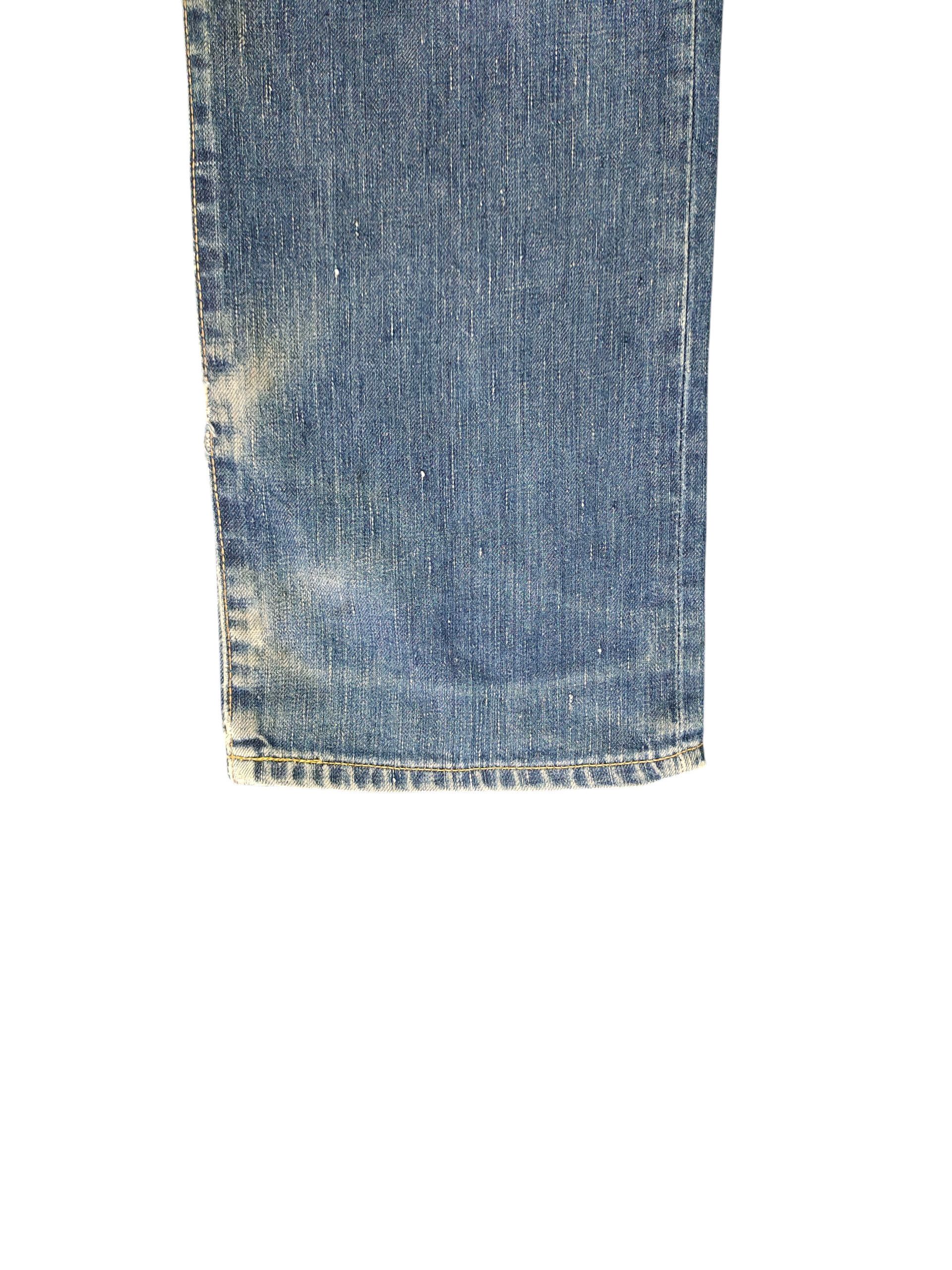 Kapital Vintage 90s Edwin 503R Regular Clawmark Distress Denim Jeans Size US 34 / EU 50 - 5 Thumbnail
