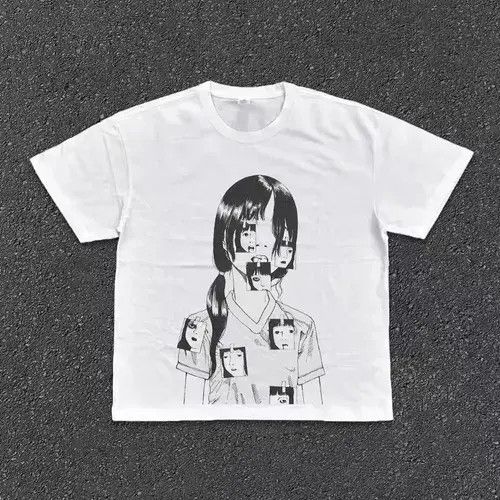VIBE Street Printed Short Sleeve T-Shirt White Loose Size US L / EU 52-54 / 3 - 2 Thumbnail