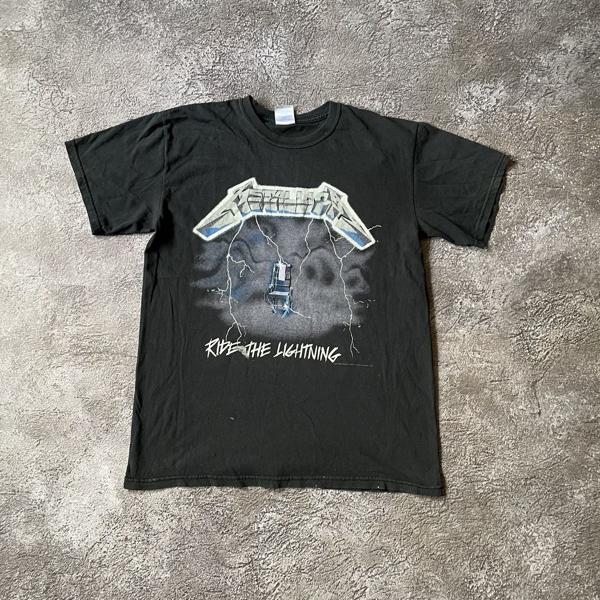 Vintage Vintage 90s Metallica Band Tee Graphic Grunge Punk Worn In M Size US M / EU 48-50 / 2 - 2 Thumbnail
