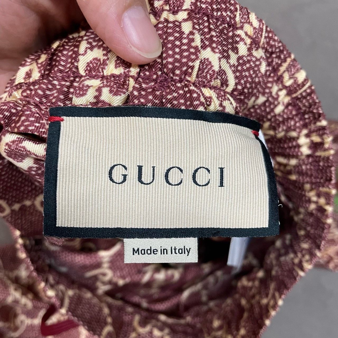 Gucci Gucci Size XS Brown full-print mulberry silk trousers 2501- Size US 26 / EU 42 - 5 Thumbnail