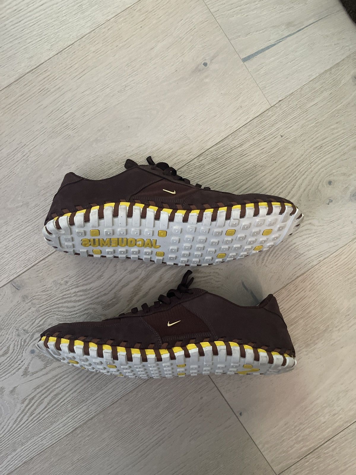 Jacquemus × Nike Size US M 15 Nike x Jacquemus JF1 Burgundy Size US 15 / EU 48 - 2 Thumbnail