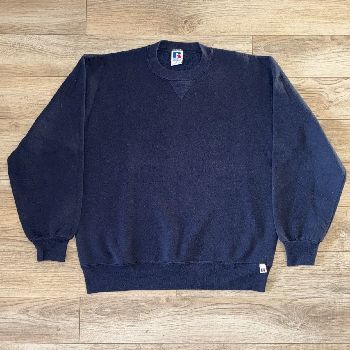 Russell Athletic 90s Russell Athletic navy crewneck sweatshirt Size US L / EU 52-54 / 3 - 1 Thumbnail