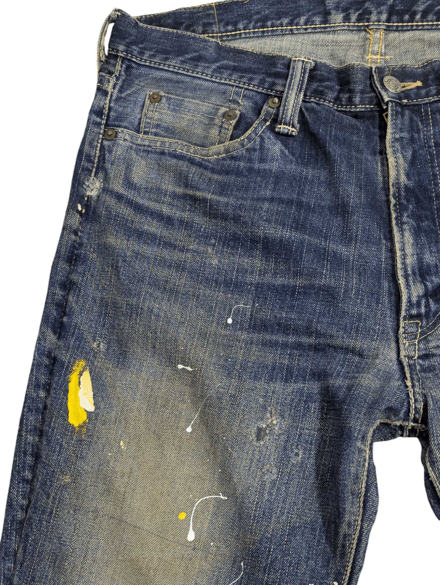 Eternal 🔥FREE SHIPPING🔥 ETERNAL 🇯🇵 SELVEDGE JEANS DENIM PAINTER Size US 34 / EU 50 - 4 Thumbnail