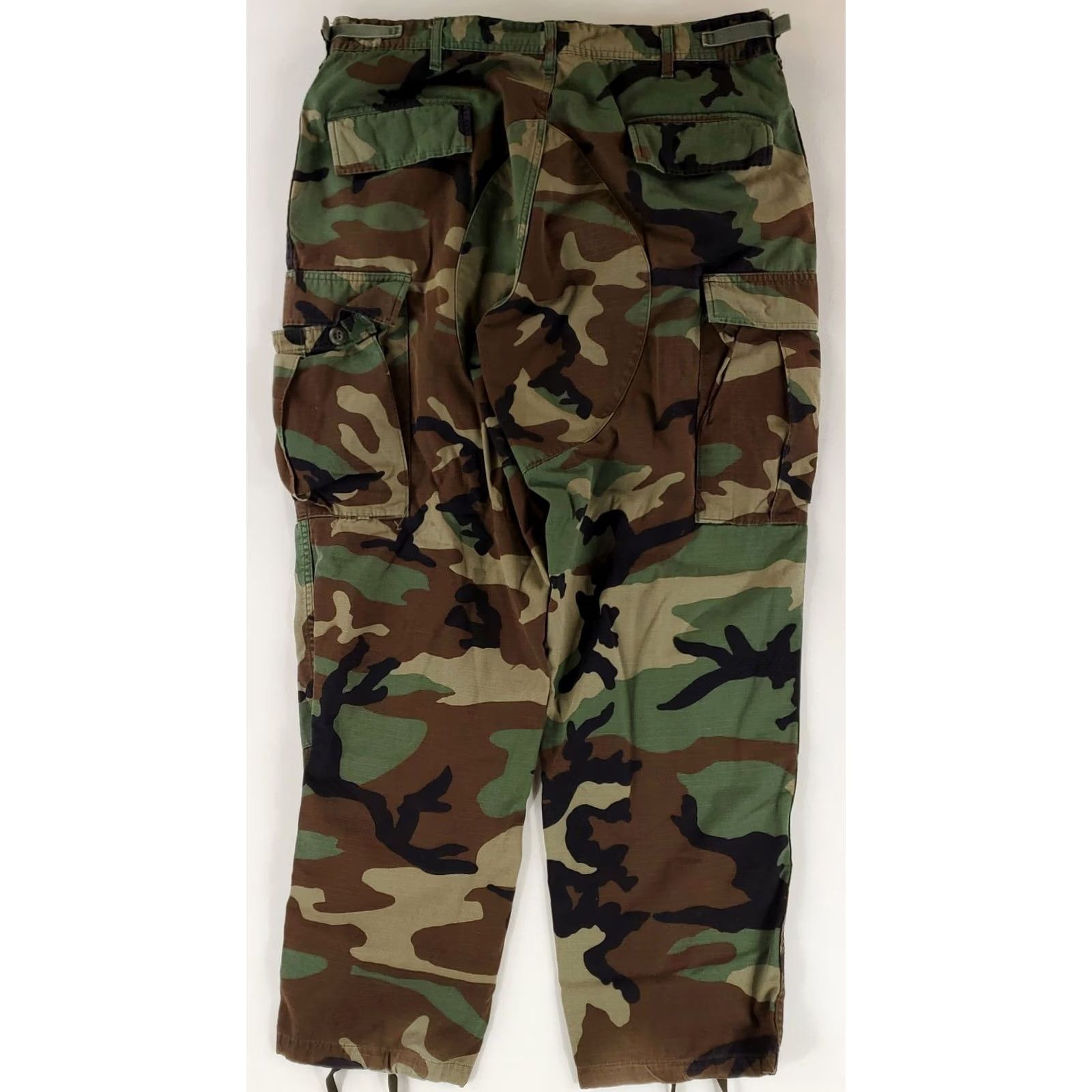 Vintage US Army Cargo Pants Woodland Camo Mens L Reg 37x31.5 Camo Size US 36 / EU 52 - 3 Thumbnail