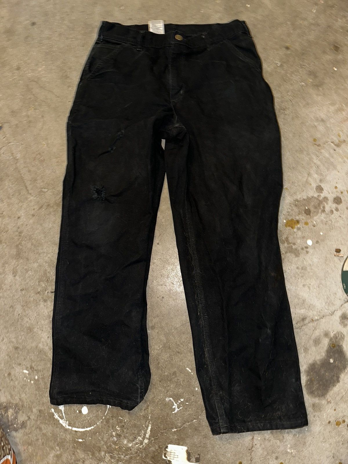 Carhartt Distressed Workwear Pants Dungarees Grail
