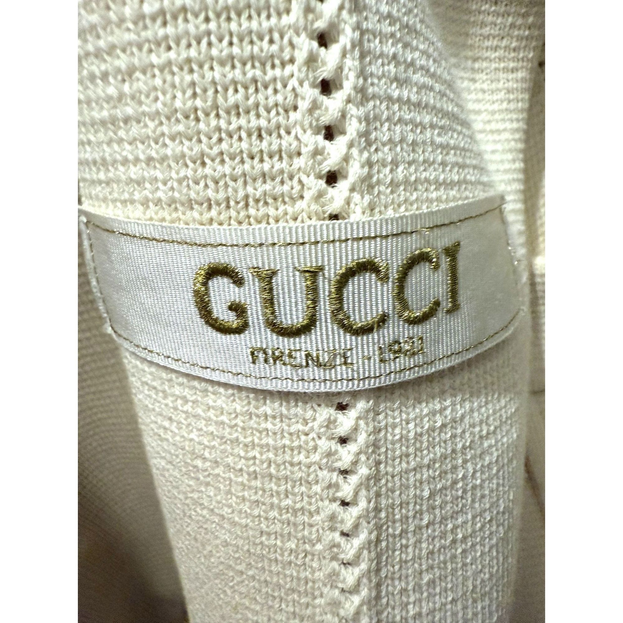 Gucci Gucci Womens Beige Wool Double-Breasted Jacket M Size M / US 6-8 / IT 42-44 - 19 Thumbnail