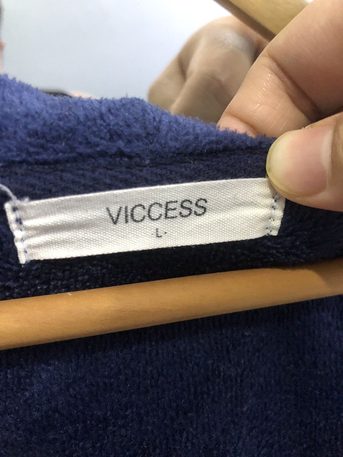 Japanese Brand Viccess Cable Knit Sleeve & Hood Zip Hoodie Size US L / EU 52-54 / 3 - 6 Thumbnail
