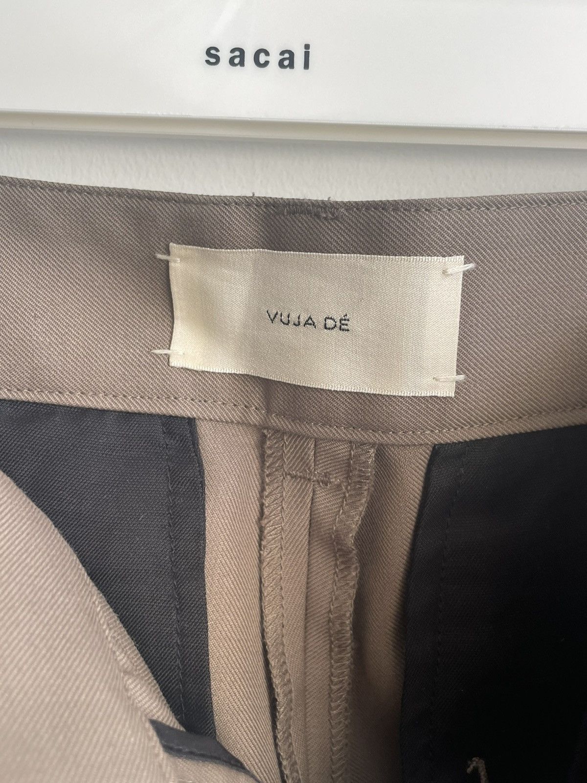 Vuja De Gala Pleated Trousers (Taupe) Size US 32 / EU 48 - 5 Thumbnail