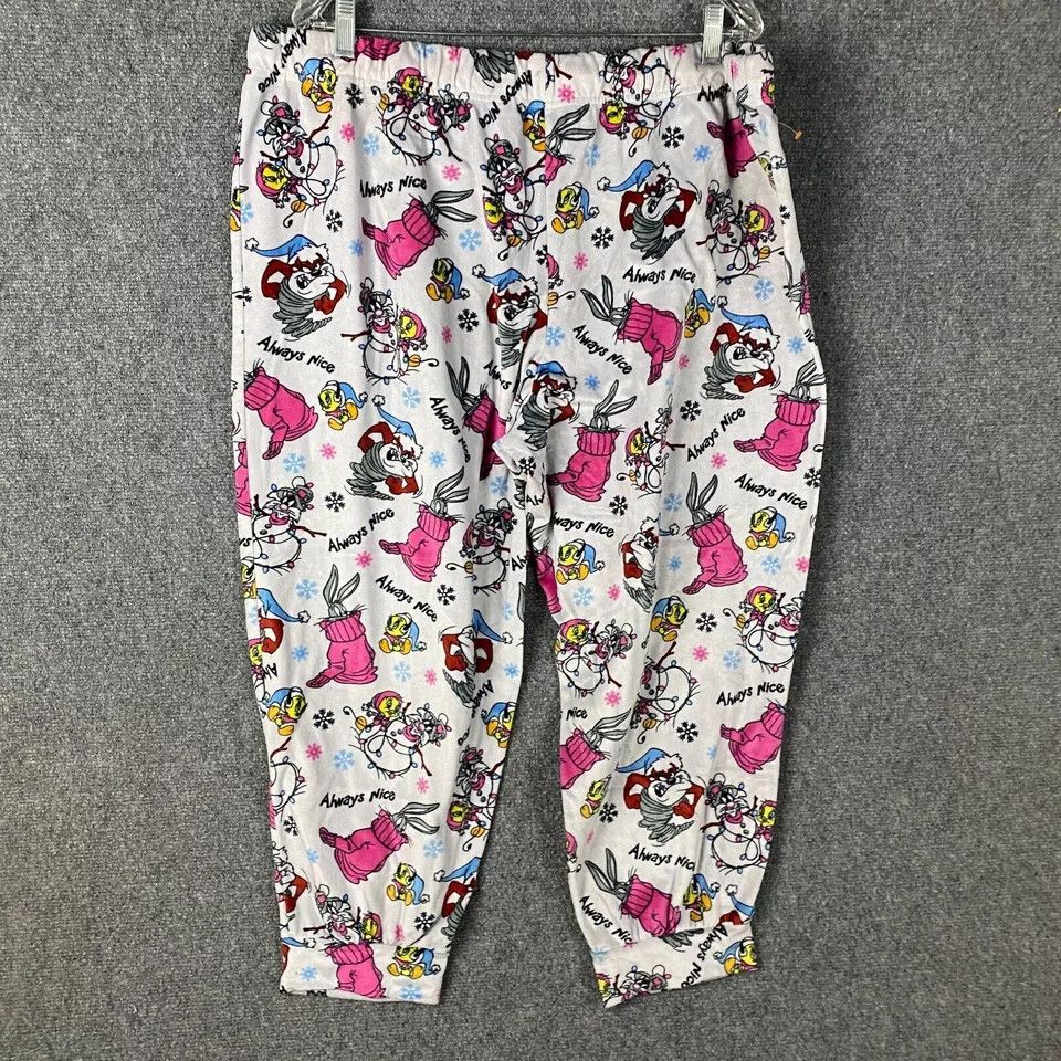 Other Looney Tunes Pajamas Pants Women's 3X 10% Polyester 22W-24W Size 40" / US 18 - 5 Thumbnail