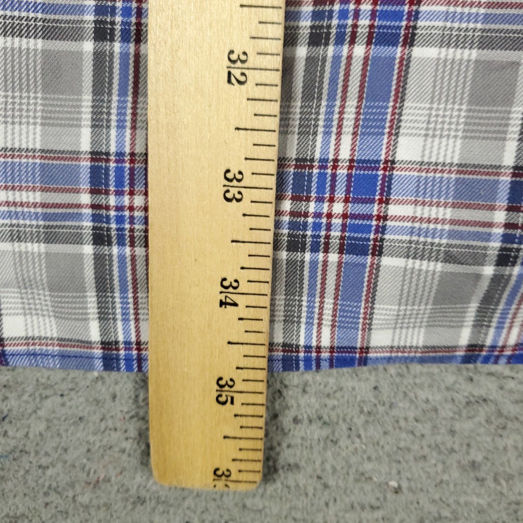 David Donahue David Donahue Shirt Mens XL Blue Plaid Button-Up Long Sleeve Casual Size US XL / EU 56 / 4 - 4 Thumbnail