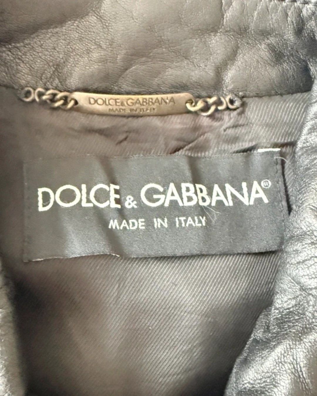 Dolce & Gabbana VINTAGE LAMBSKIN LEATHER BOMBER JACKET Size US M / EU 48-50 / 2 - 4 Thumbnail