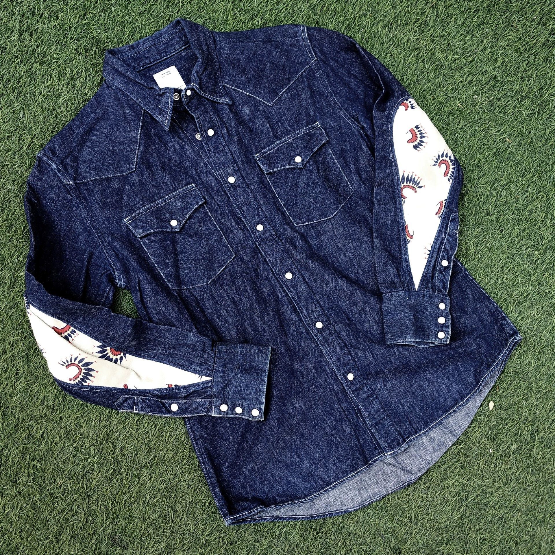 Visvim Visvim drop sleeve denim shirt Size US M / EU 48-50 / 2 - 1 Thumbnail