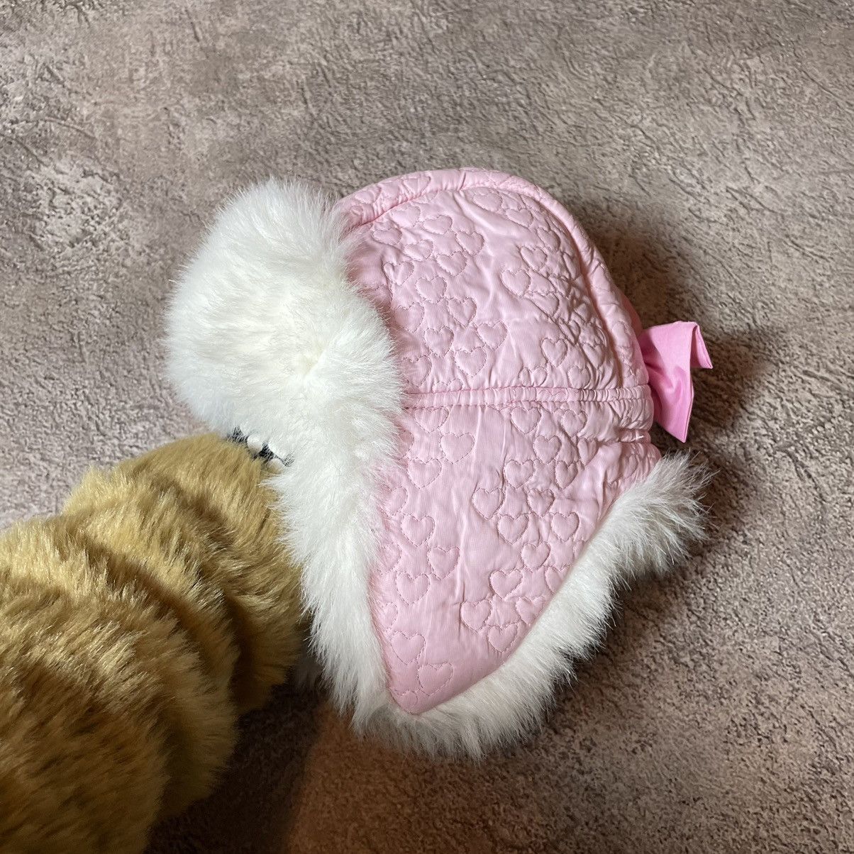 Vintage Vintage 90s Pink Mohair Fuzzy Beanie Coquette Y2K Worn In OS Size ONE SIZE - 1 Thumbnail
