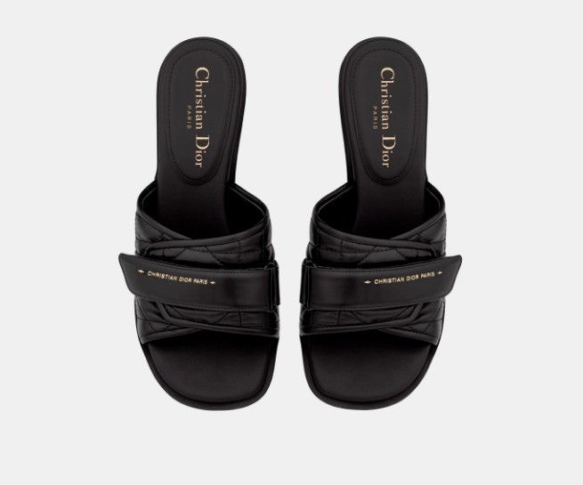 Dior o1w1db11024 Evolution Heeled Slides in Black Size US 10 / IT 40 - 4 Thumbnail