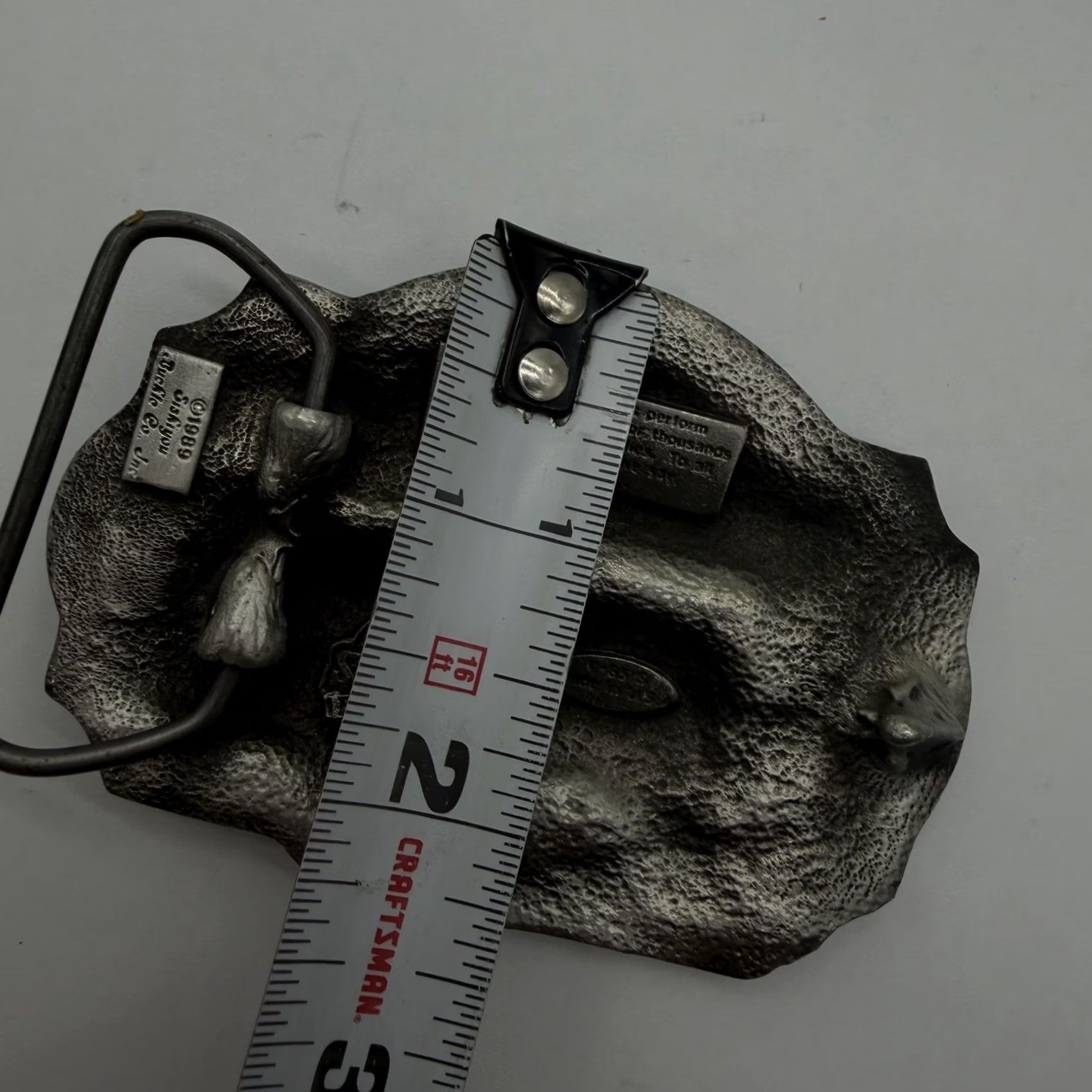 CO Vintage Siskiyou Co Volunteer Firefighter Fire Truck Belt Buckle Pewter USA Size ONE SIZE - 4 Thumbnail