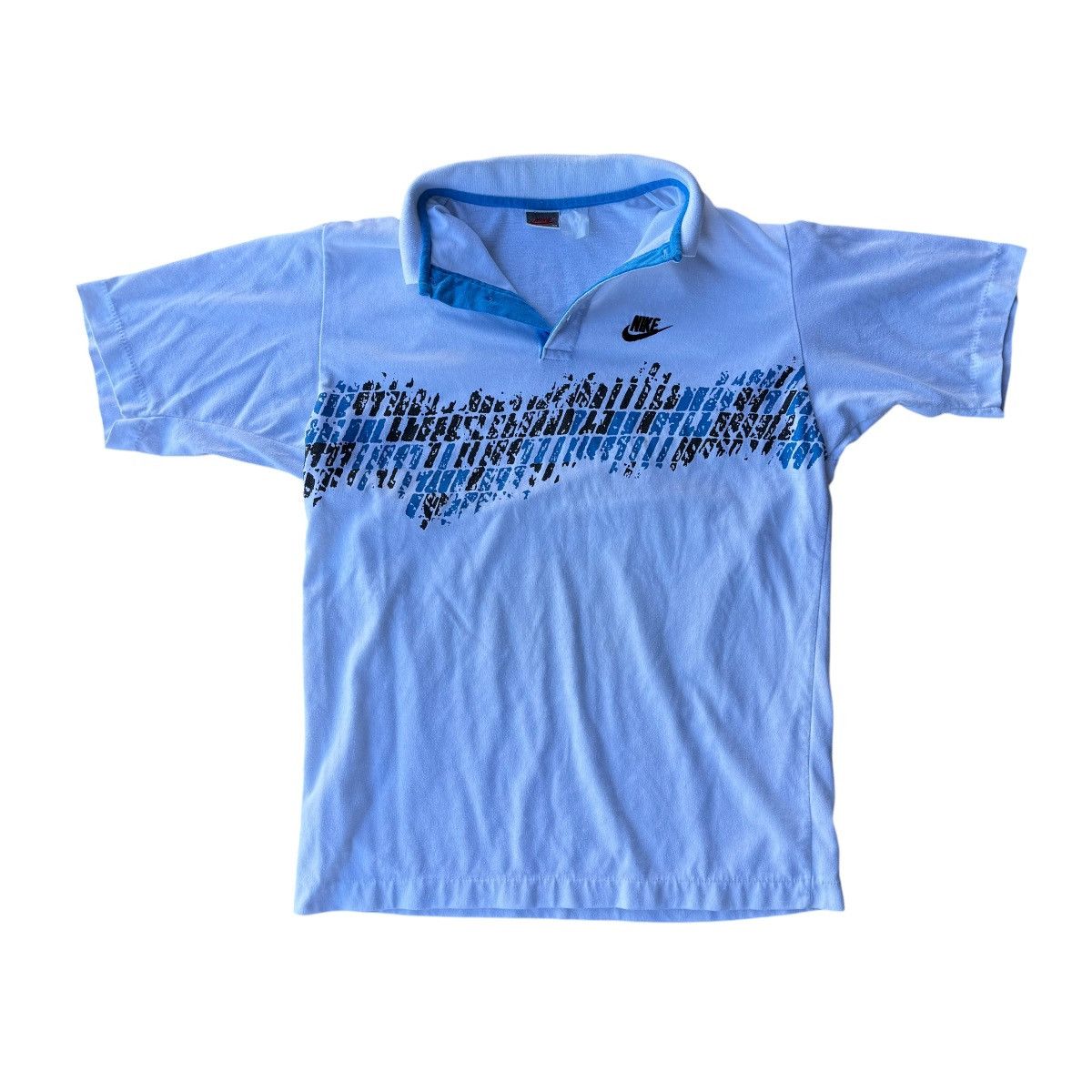 Nike × Vintage 80s Single Stiched Nike Court Tennis Vintage Polo Tee Shirt Size US M / EU 48-50 / 2 - 11 Thumbnail
