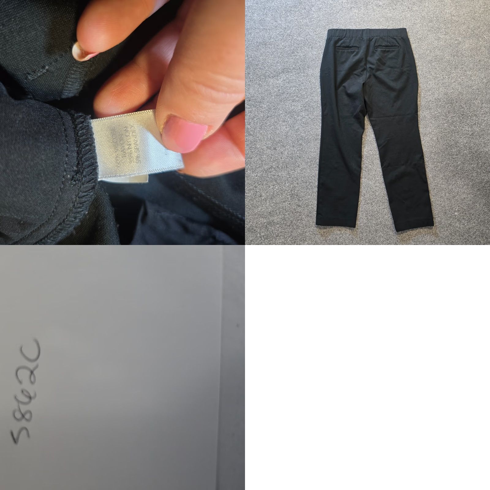 J. Jill J. Jill Pants Women Petite Black Ponte Slim Leg Stretch Casual Size 28" / US 6 / IT 42 - 8 Thumbnail