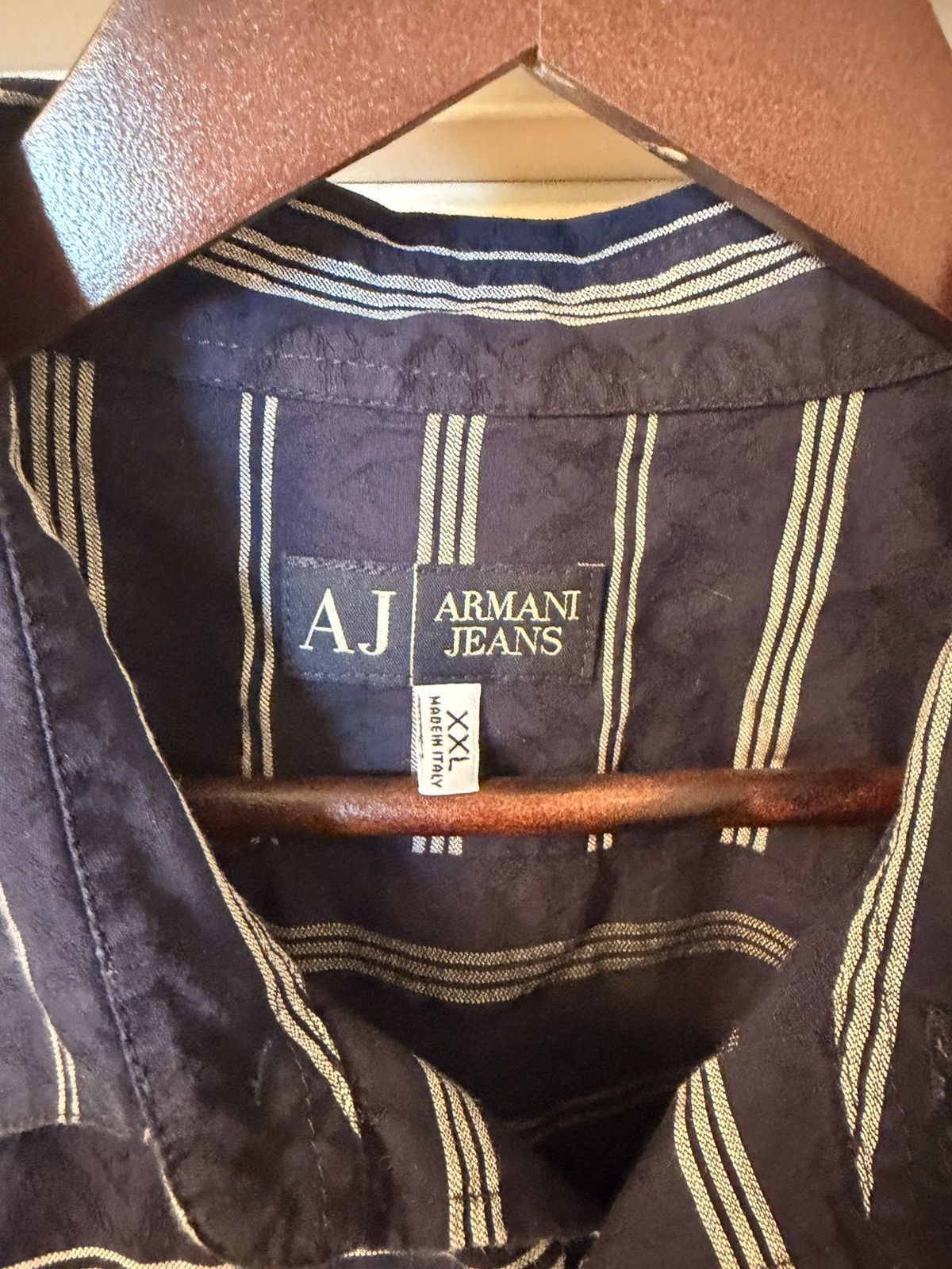 Armani Armani Jeans Button Up Short Sleeve Size US L / EU 52-54 / 3 - 2 Thumbnail