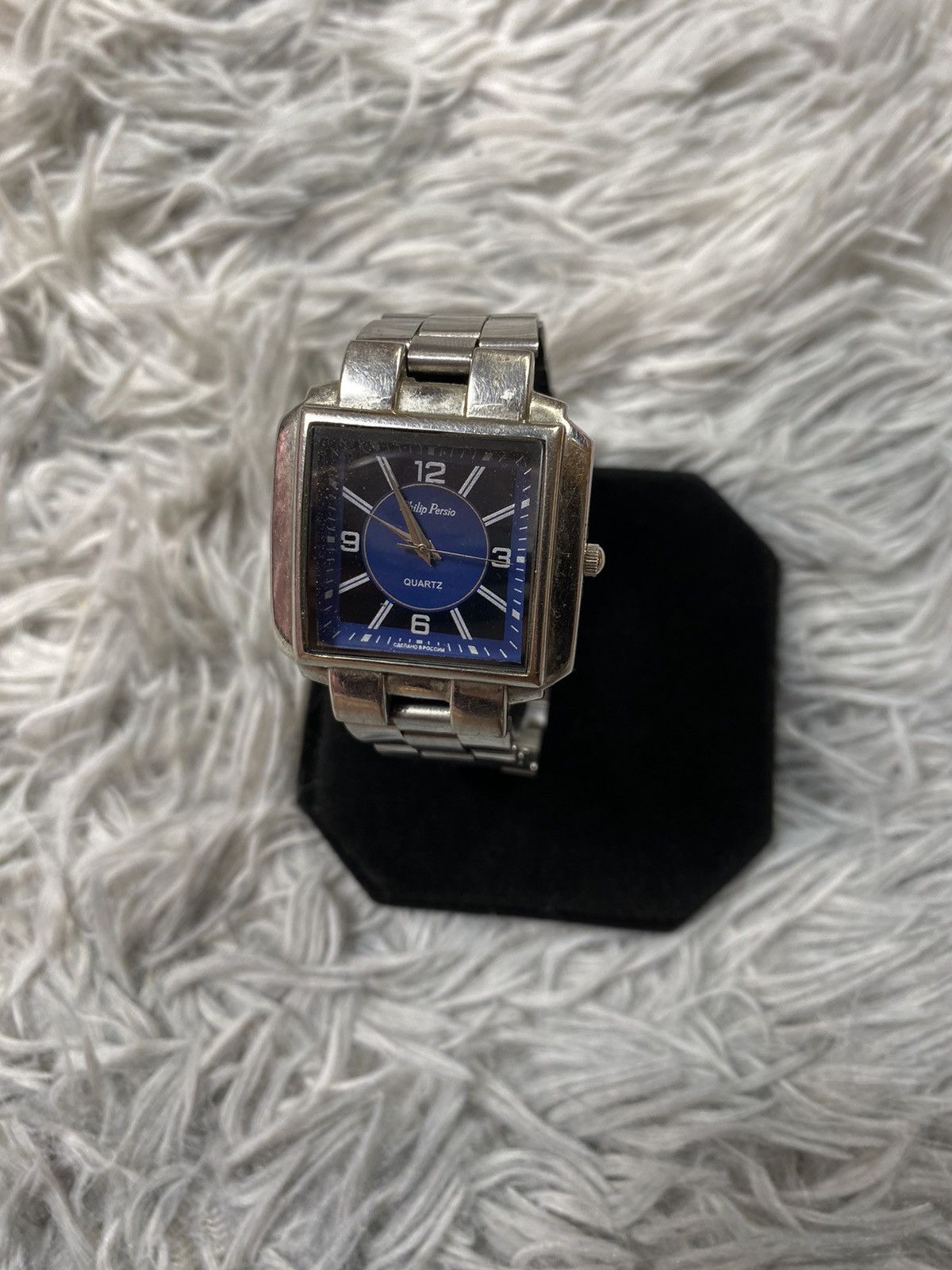 Japanese Brand Philip Persio Blue Dial Quartz Watch - Japanese Brand Size ONE SIZE - 2 Thumbnail