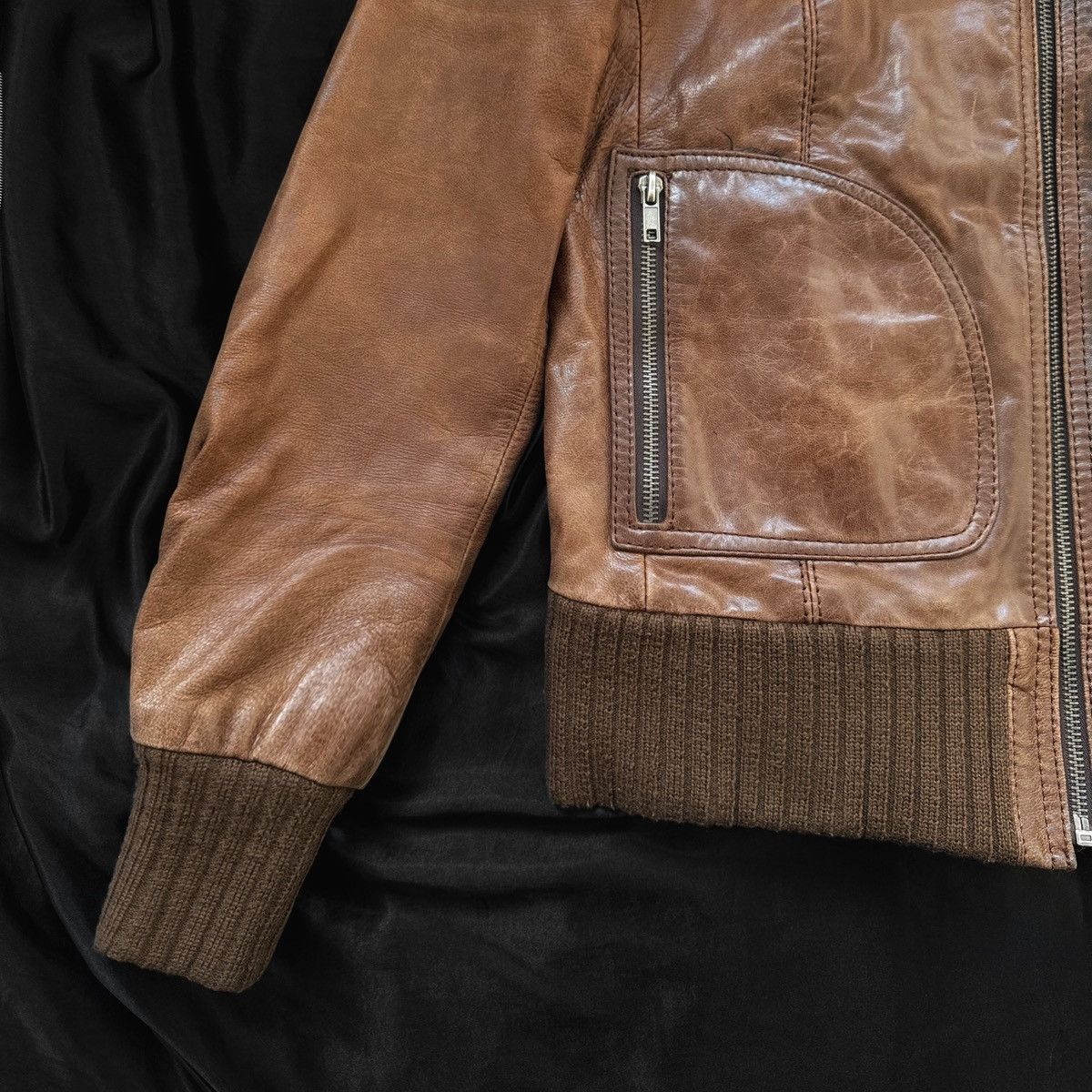 Vintage Amazing leather avant-garde distressed jacket Size S / US 4 / IT 40 - 6 Thumbnail