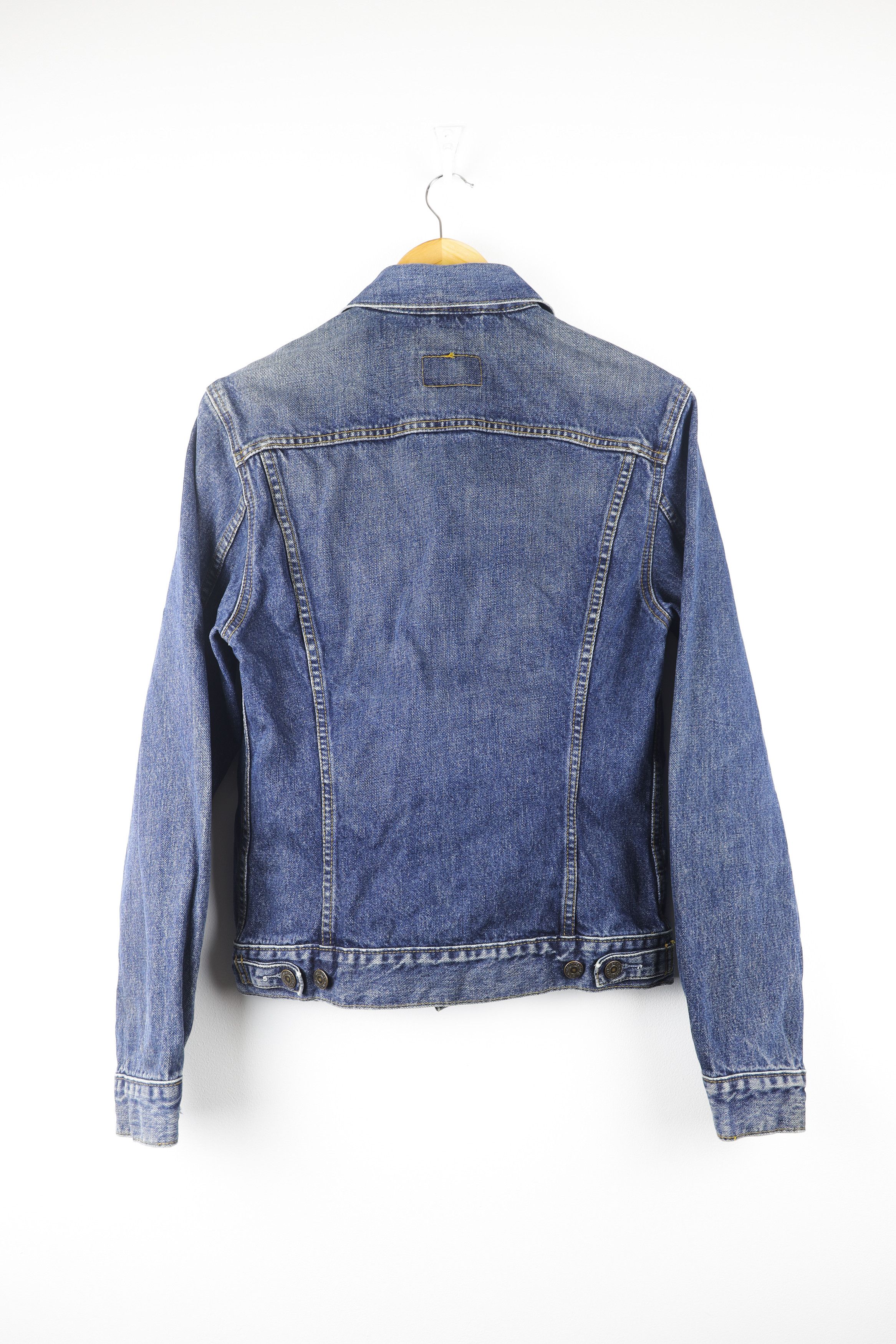 Levi's × Levi's Vintage Clothing Vintage 90s Levis Red Tab Navy Jeans Track Denim Jacket Size US M / EU 48-50 / 2 - 5 Thumbnail