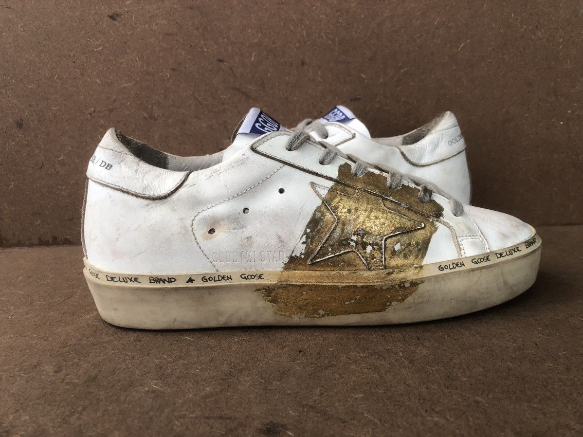 Golden Goose Golden Goose Hi-Star White Leather Women’s Sneakers Size 37 Size US 7 / IT 37 - 5 Thumbnail