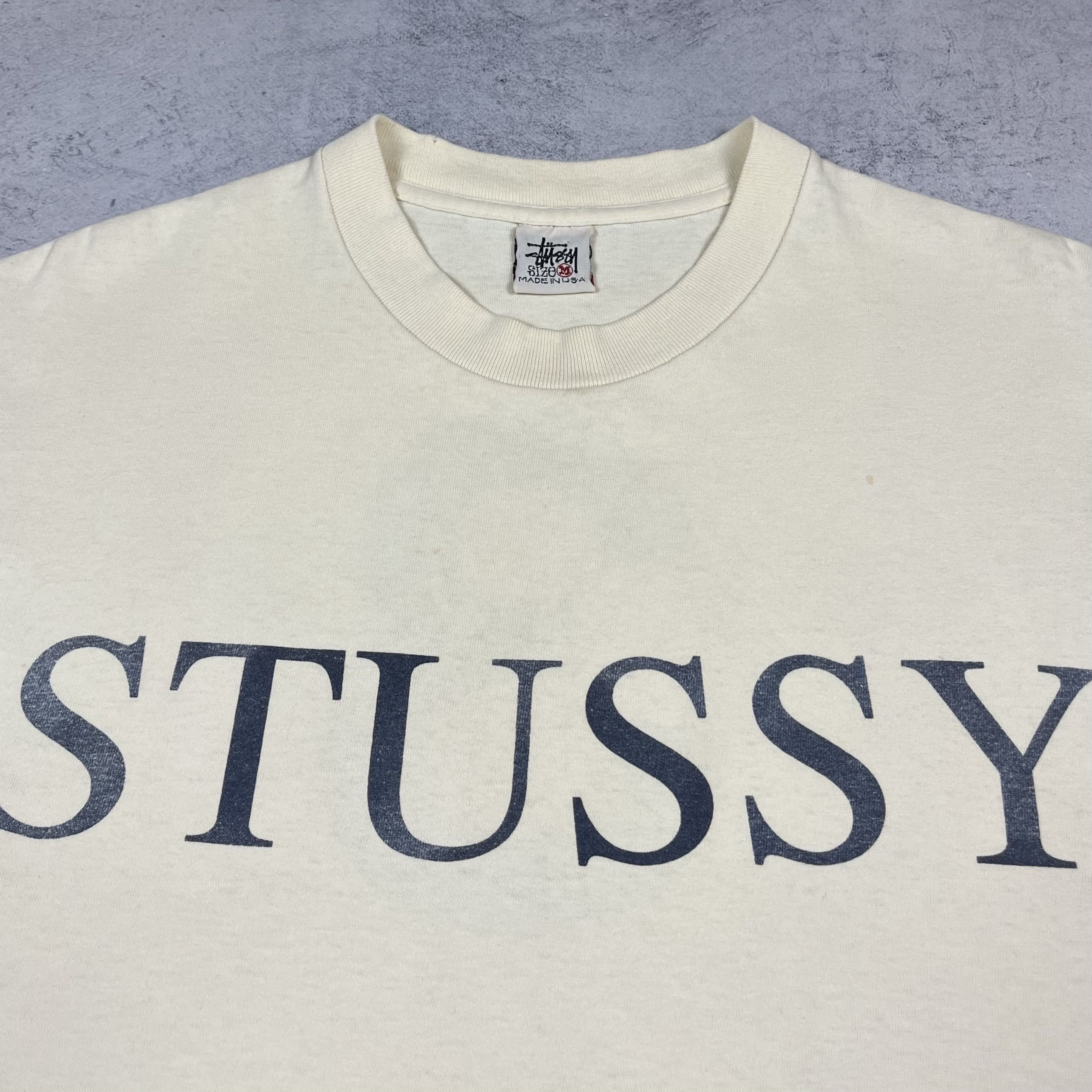 Stussy Vintage Stussy Y2K Big Logo T Shirt 80’s Size US M / EU 48-50 / 2 - 8 Thumbnail