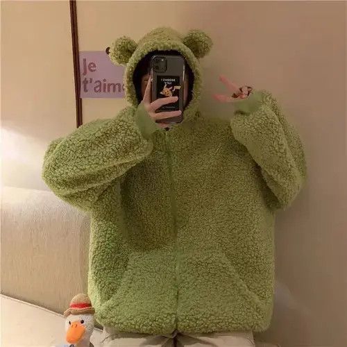 Japanese Brand × Vintage Deeptown Harajuku Kawaii Zipper Hoodie Women Sweatshirt Size ONE SIZE - 4 Thumbnail