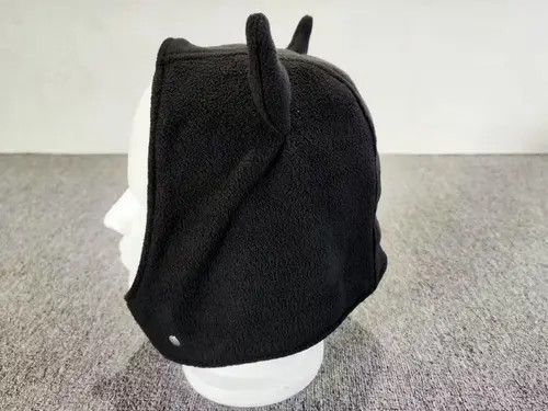 Japanese Brand Devil Horns Fuzzy Ears Fleece Hat Black Color Size ONE SIZE - 3 Thumbnail