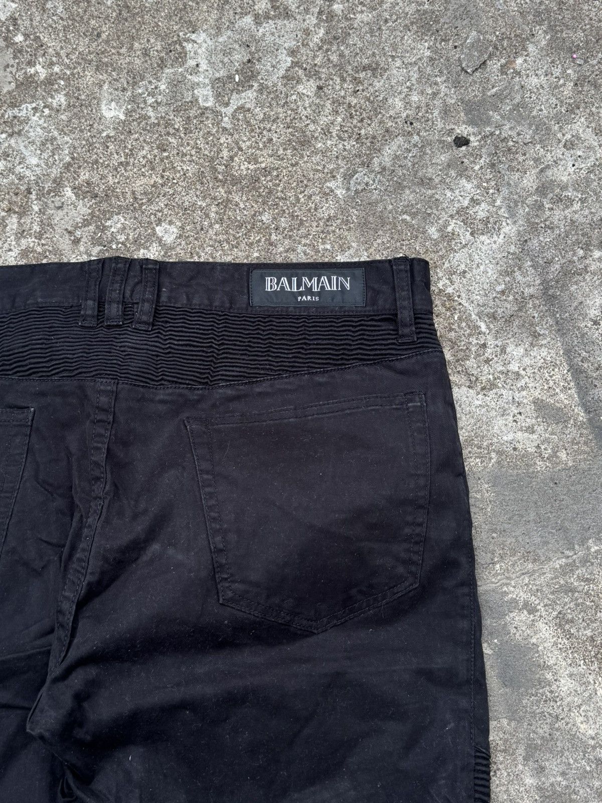 Balmain Olivier Rousteing Black Biker Pants Size US 36 / EU 52 - 4 Thumbnail