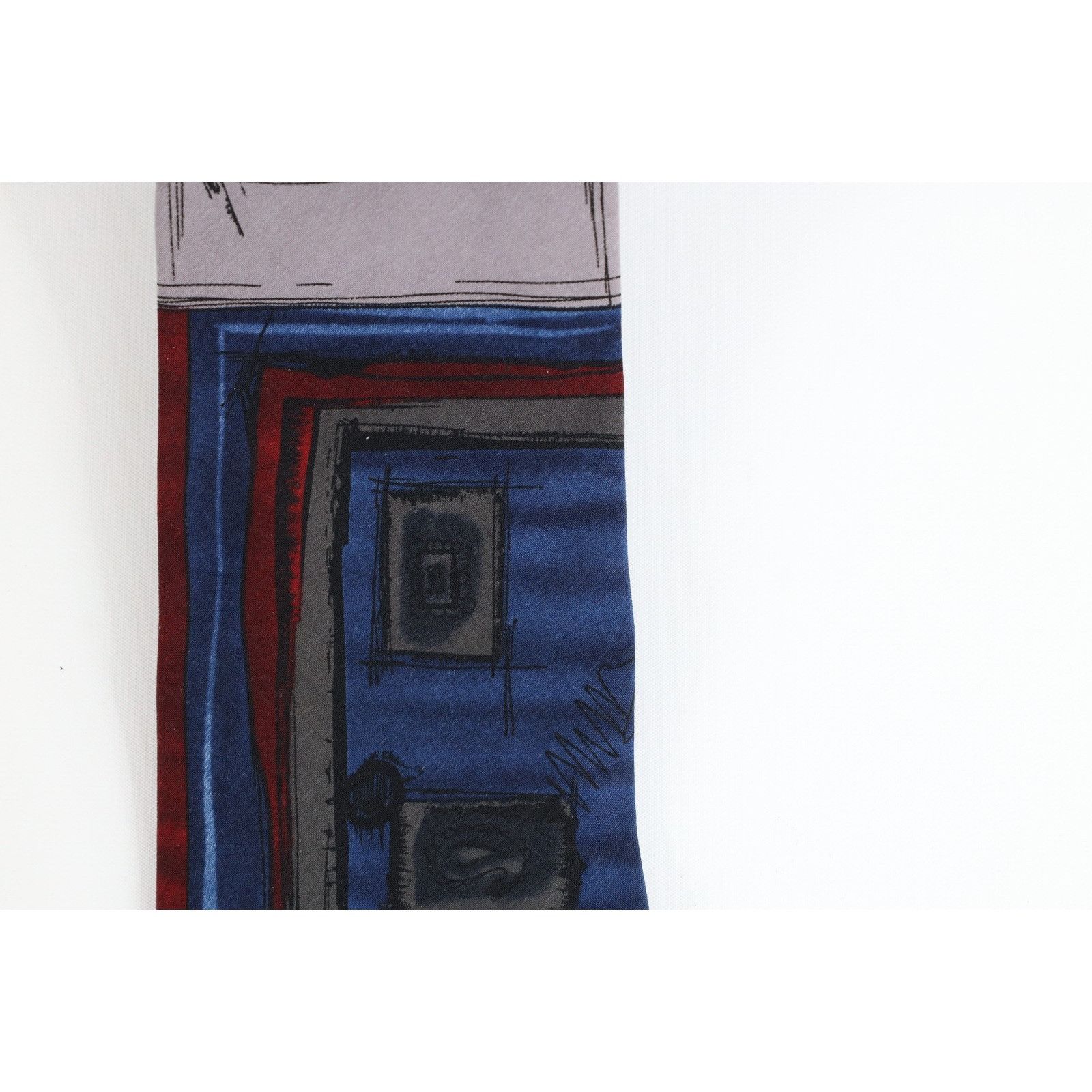 Vintage Vintage 80s 90s Streetwear Geometric Art Neck Tie Wedding Size ONE SIZE - 2 Thumbnail
