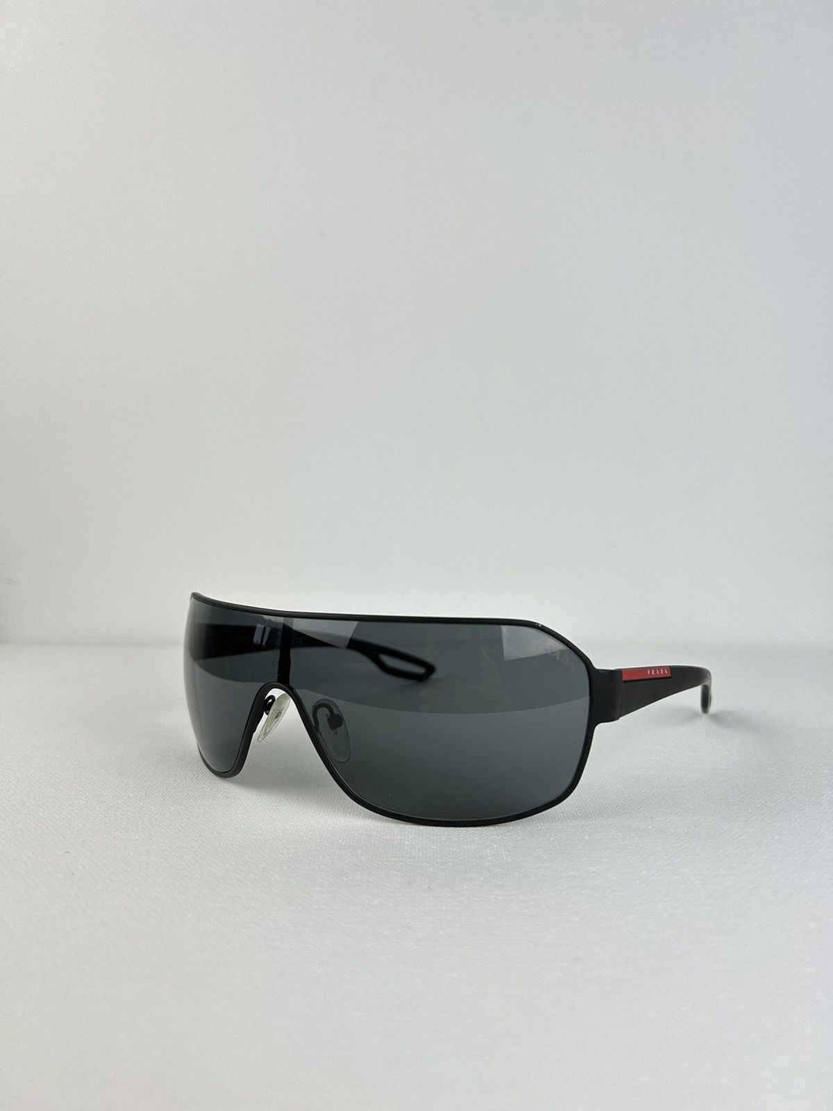 Prada Prada Sunglasses SPS52Q Black Aviator Linea Rossa Grailed