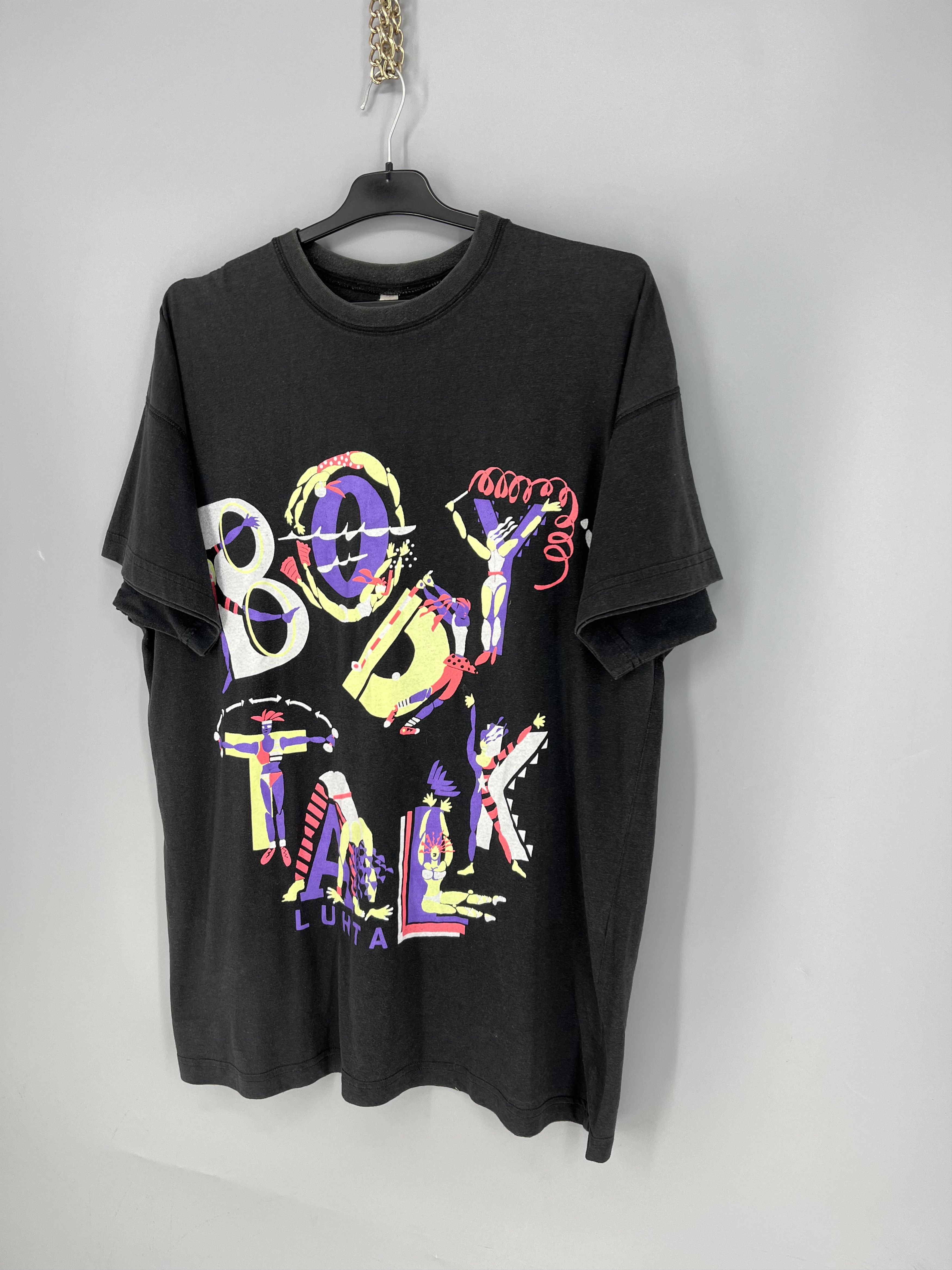 Band Tees vintage 90s body talk graphic retro fitness abstraction Size US M / EU 48-50 / 2 - 3 Thumbnail