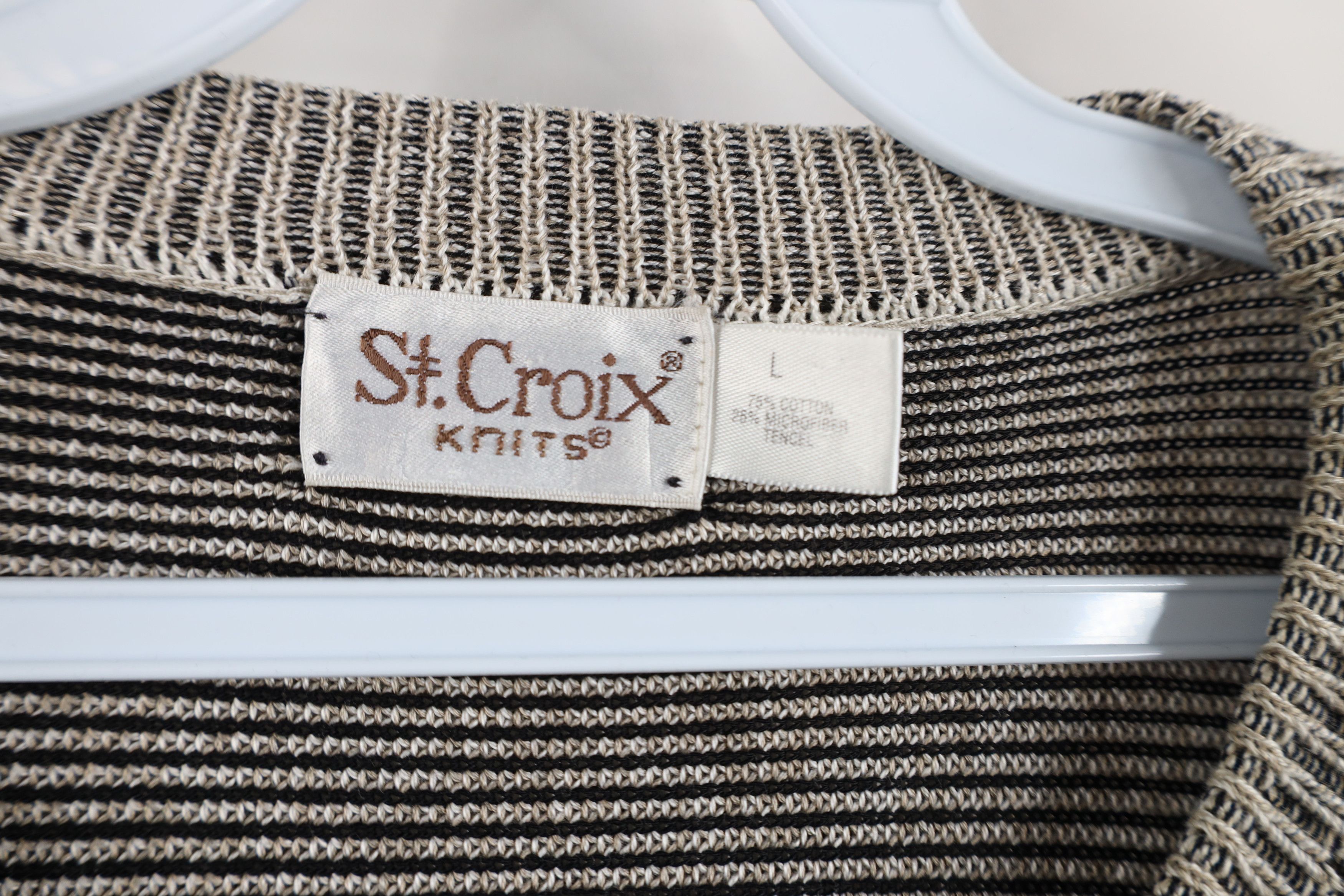 St. Croix × Vintage Vintage 90s St Croix Heavyweight Ribbed Knit Sweater USA Size US L / EU 52-54 / 3 - 4 Thumbnail