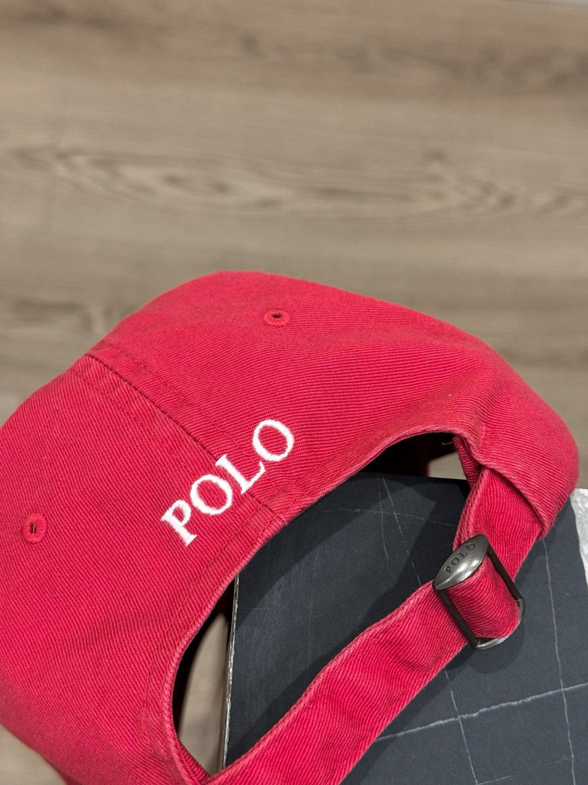 Polo Ralph Lauren Vintage Polo Ralph Lauren Faded Red Cap Hat Small Logo Size ONE SIZE - 3 Thumbnail