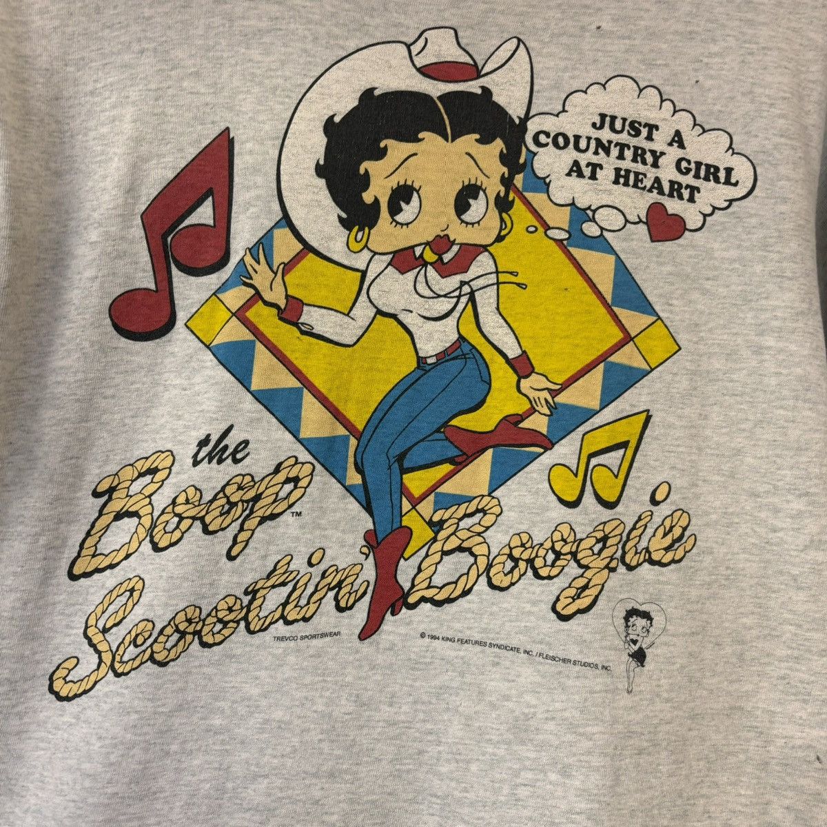 Vintage Vintage Betty Boop 1994 Boop Scootin Boogie T Shirt Size Size US M / EU 48-50 / 2 - 2 Thumbnail