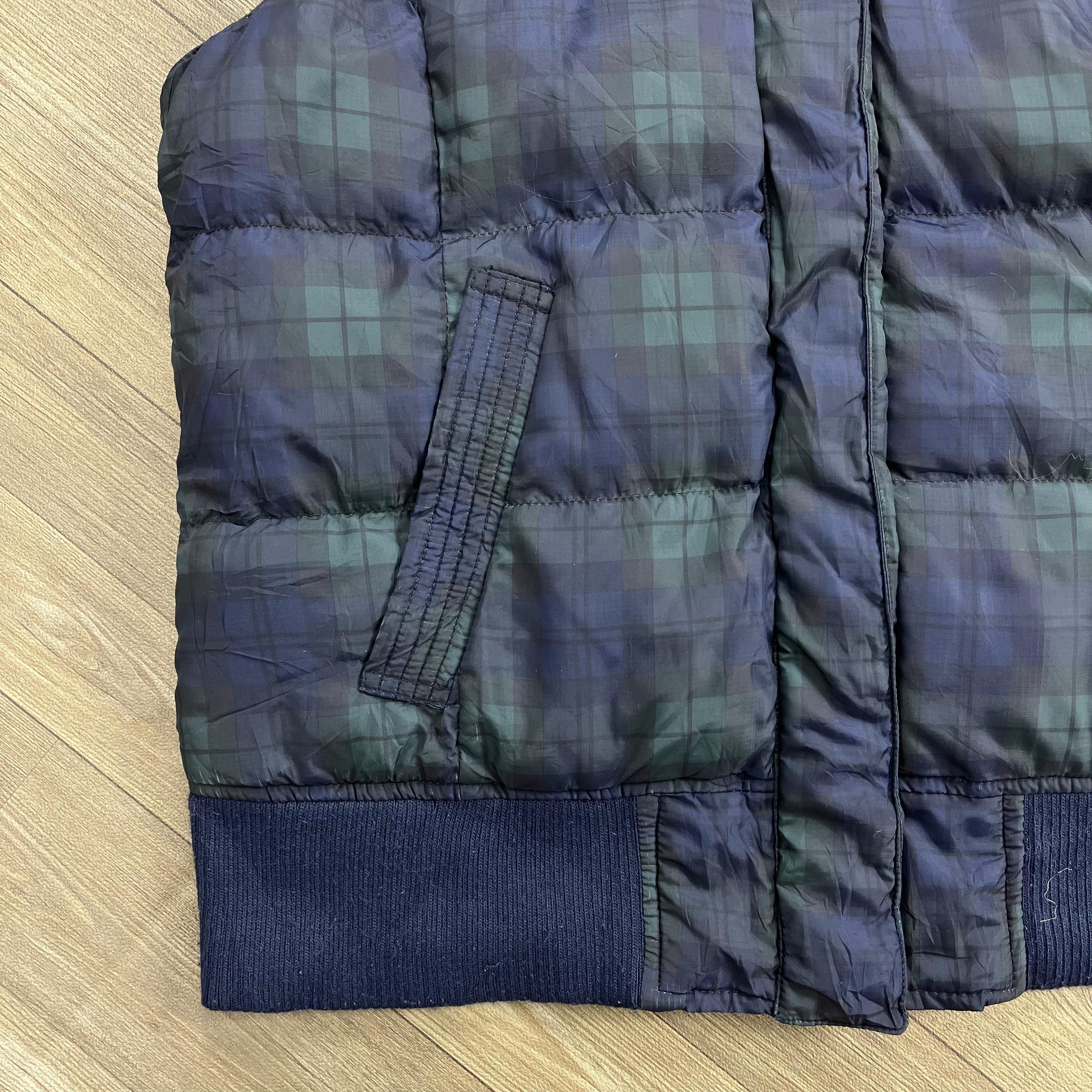 Japanese Brand 2000s Goa Style Plaid Down Jacket Fur Vest Size US M / EU 48-50 / 2 - 8 Thumbnail