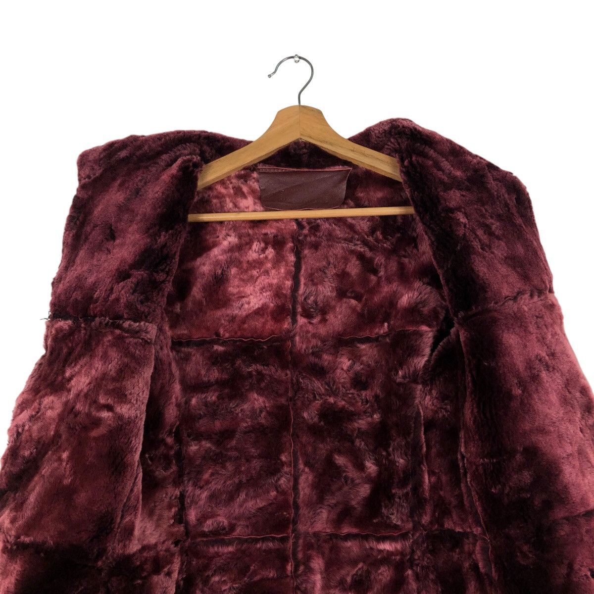 Vintage ITC Made in Italy Cropped Leather Jacket Mink Fur Shearling Size US M / EU 48-50 / 2 - 15 Thumbnail