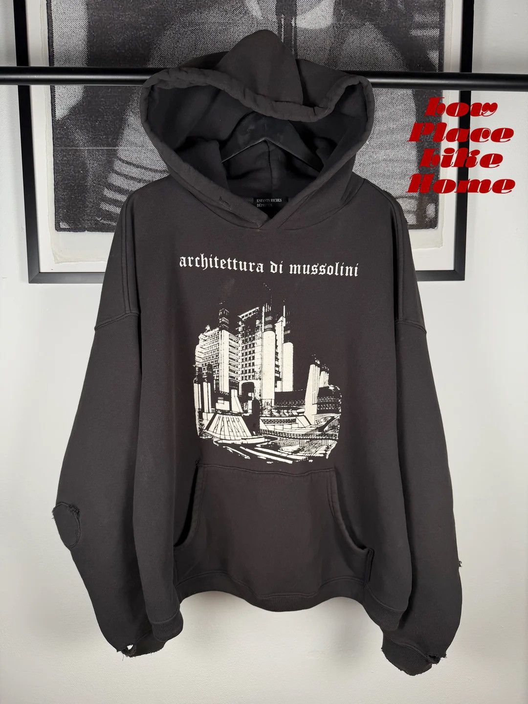 Enfants Riches Deprimes 🚭 ICONIC 🚭 2025 “ARCHITECTURA DI MUSSOLINI” HOODIE Size US L / EU 52-54 / 3 - 1 Thumbnail