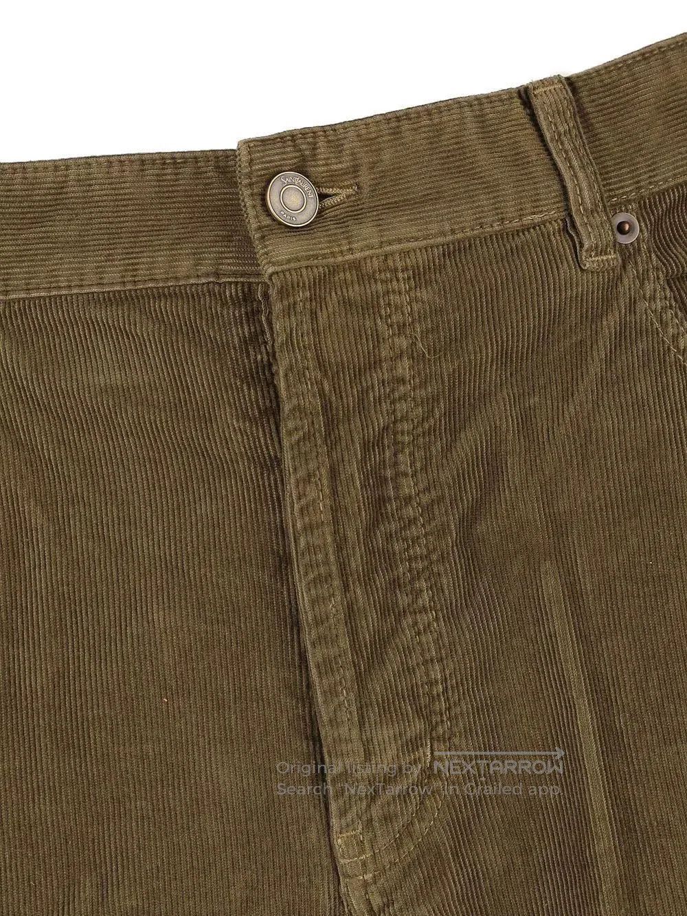 Saint Laurent Paris Saint Laurent Olive Corduroy Pants. Size US 31 - 3 Thumbnail